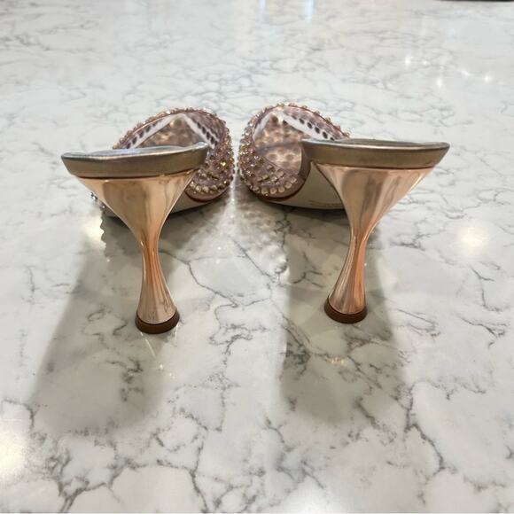 Jeffrey Campbell X Anthropologie Ziva Heel Rhinestone Studded Pointed Toe 9.5 - Picture 4 of 10